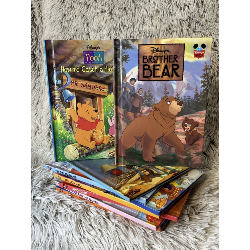 Lot of 11 Walt Disney's Wonderful World of Reading Hardcover Books Vintage 90's - Picture 7 of 8